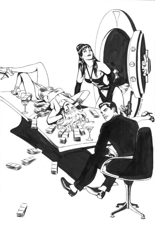 thinkergwendy's tweet image. Gwen Stacy , Mary Jane and Peter Parker by Steve Rude