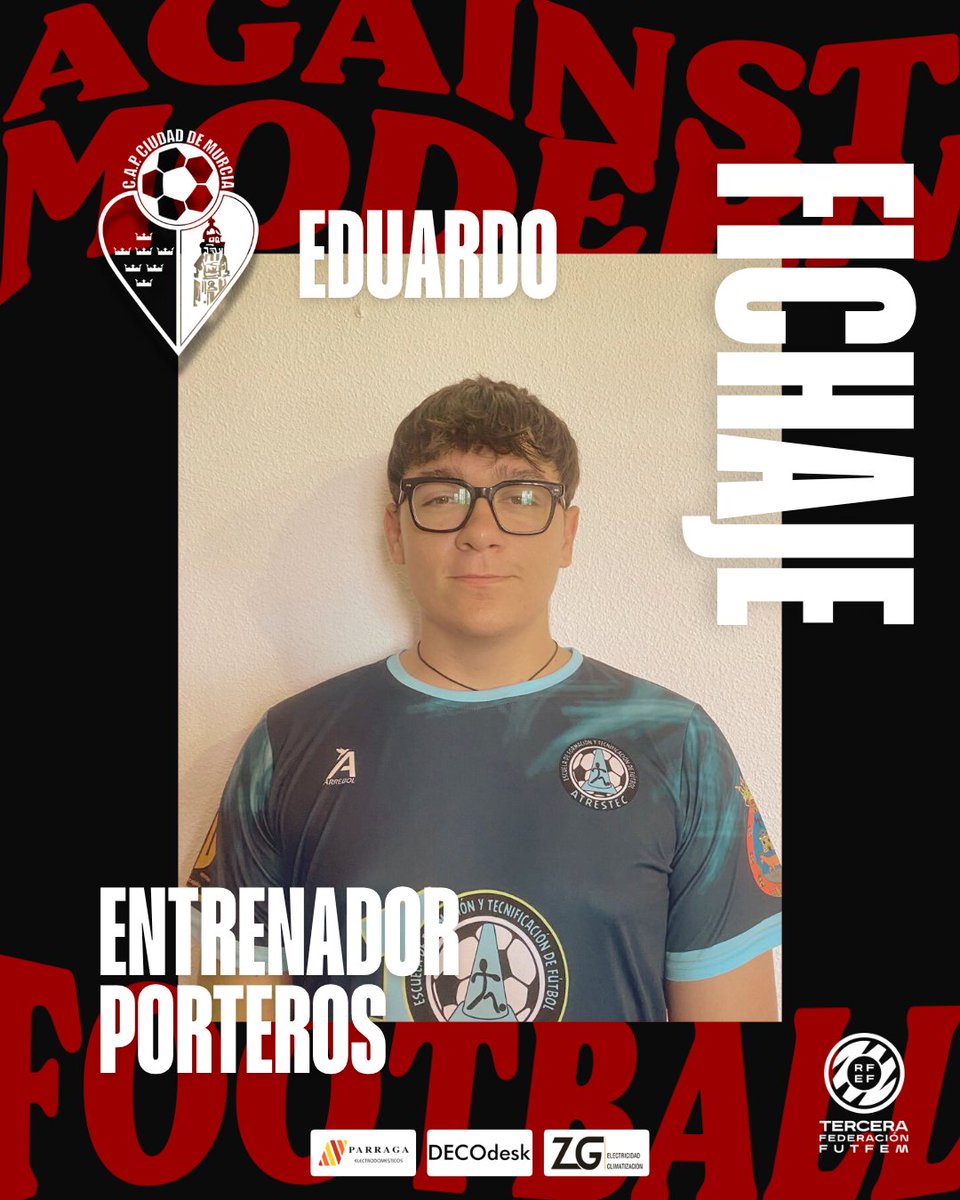 🫂 𝗙𝗜𝗖𝗛𝗔𝗝𝗘 𝗘𝗗𝗨𝗔𝗥𝗗𝗢

👉🏼 Eduardo ficha por el Ciudad. El  cuerpo técnico del equipo femenino da un salto de calidad con la llegada de nuestro preparador de porteras.

🤝🏻 ¡Bienvenido, Eduardo!

#SinTiNoHayCiudad
#Ciudad2526 ❤️🖤