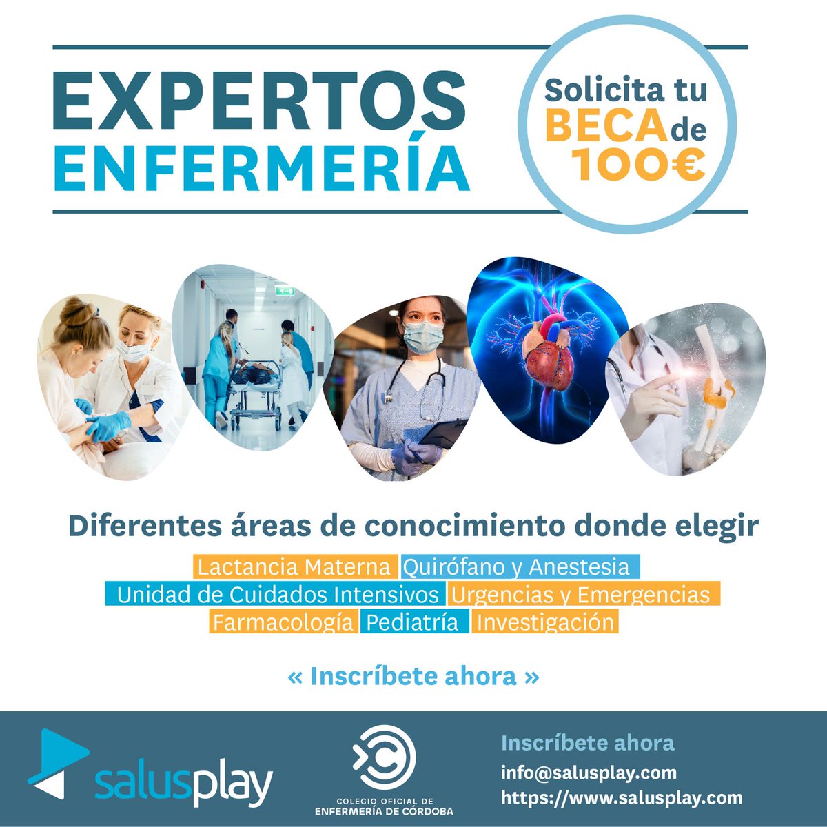 Colegio de Enfermería de Córdoba (@coecordoba) on Twitter photo ‼ Por ser miembro del <a href="/COECordoba/">Colegio de Enfermería de Córdoba</a> puedes acceder a una de las 10 Becas de 100€ para cursar uno de los más de 25 cursos online de Experto Universitario que ofrece <a href="/salusplay/">SalusPlay</a> Los Expertos Universitarios se iniciarán el 1 de octubre. ✅Consigue tu BECA 👉 m.salusplay.com/solicitar-expe… ‼ Por ser miembro del <a href="/COECordoba/">Colegio de Enfermería de Córdoba</a> puedes acceder a una de las 10 Becas de 100€ para cursar uno de los más de 25 cursos online de Experto Universitario que ofrece <a href="/salusplay/">SalusPlay</a> Los Expertos Universitarios se iniciarán el 1 de octubre. ✅Consigue tu BECA 👉 m.salusplay.com/solicitar-expe…