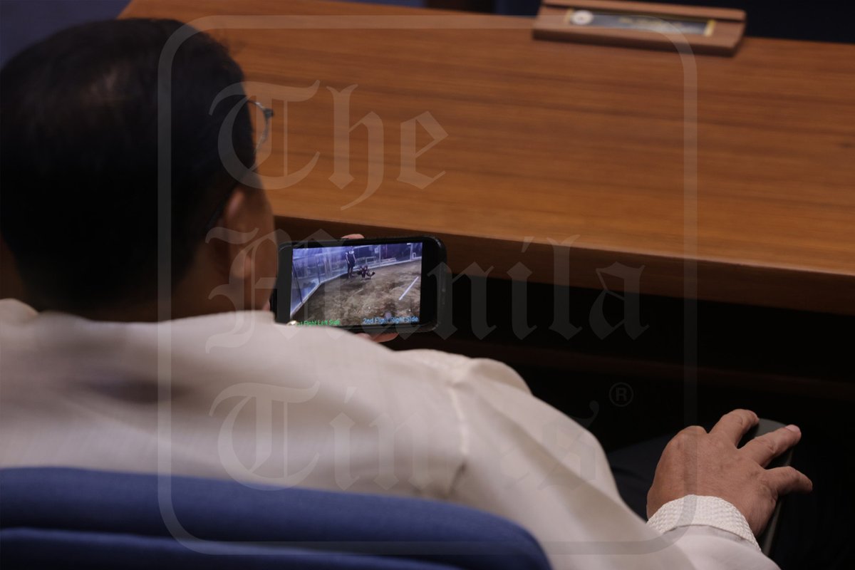 TheManilaTimes's tweet photo. LOOK: GUESS WHO?
Who is this lawmaker at the House of Representatives whose photo was taken by The Manila Times while watching on his mobile phone as the speakership vote was ongoing at the Batasan Pambansa Complex in Quezon City on July 28, 2025? https://t.co/K8eG1tiqUp