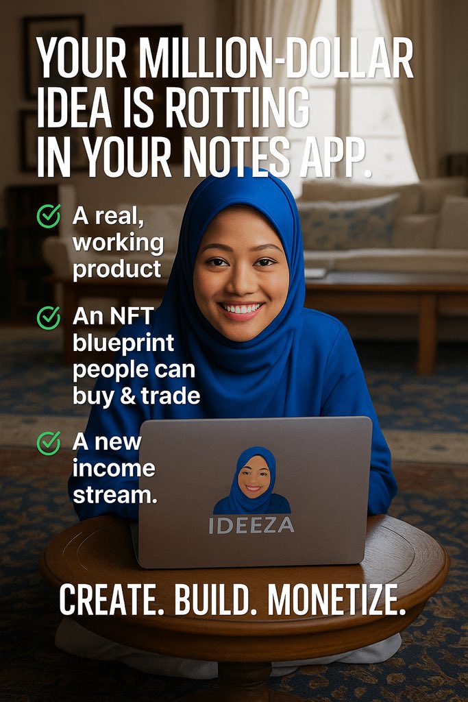 Ever had a brilliant idea pop into your head…

…and then it dies in your notes app because:
❌ No team to build it
❌ No funds to kickstart it
❌ No clue where to even start

It happens to all of us.
But now, it doesn’t have to.

With <a href="/MAKE_IDEEZA/">IDEEZA</a>, you can finally bring that