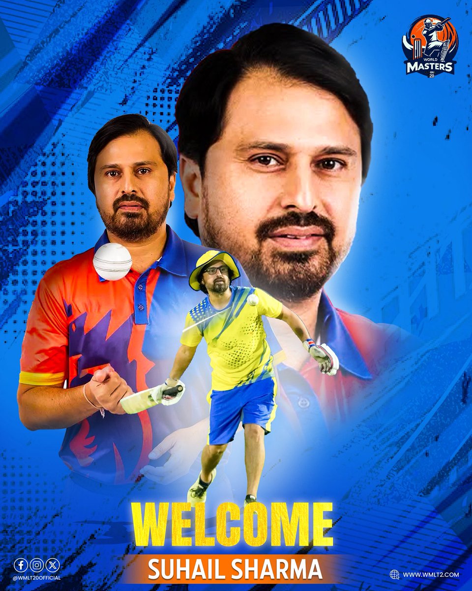 Welcome to the family,Sharma ji .

We’re excited to welcome @suhail_sharma2020 to our staff as an assistant coach .
#wmlt20 #WMLsports #legend