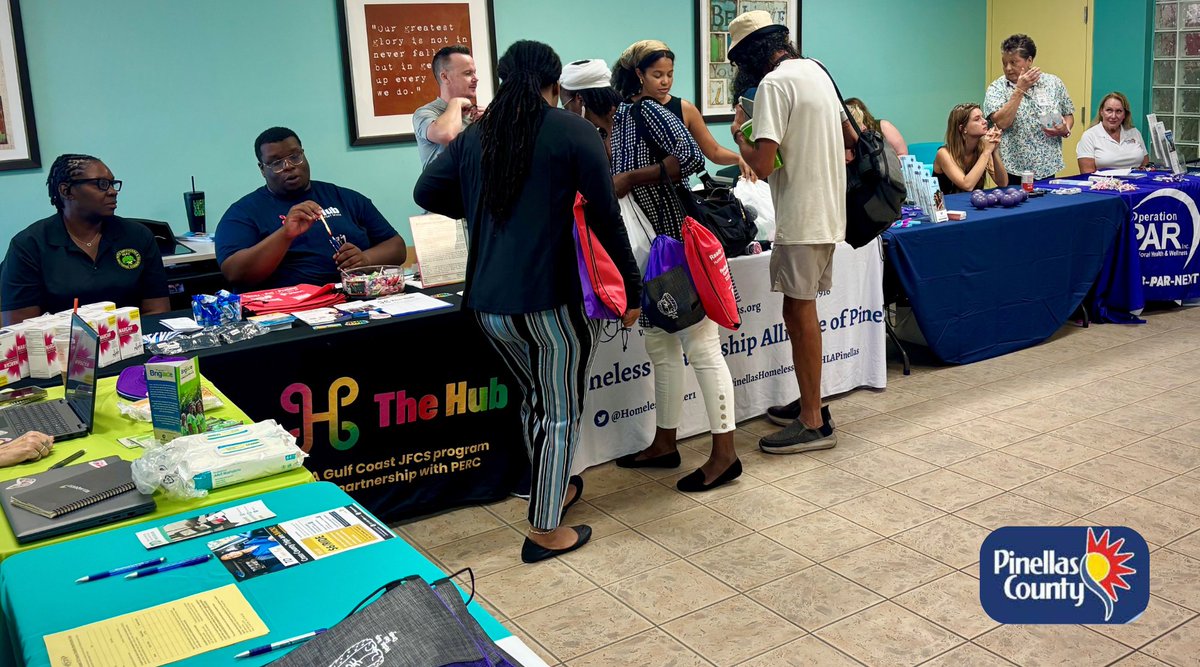 Stop by today's Summer Health Fair by to meet service providers and access summer resources, healthcare, and more!
📅 TODAY, Tues, 7/29, 9:30am-11:30am
📌 Pinellas County Human Services Office - 647 1st Ave. N., St. Pete

#EndingHomelessnessTogether #PinellasCoC <a href="/PinellasGov/">Pinellas County</a>