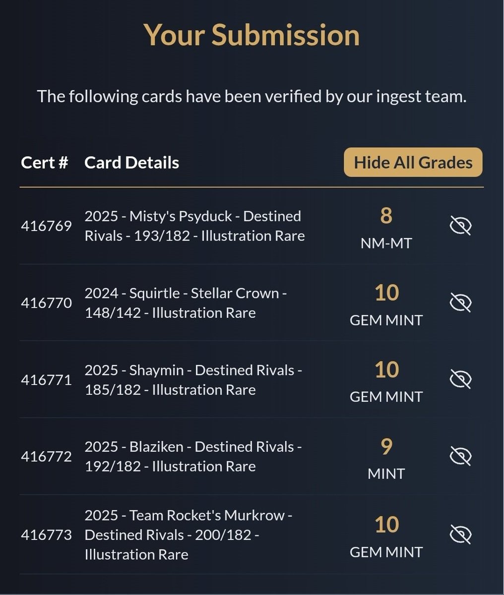 Got my grades from <a href="/ace_grading/">Ace Grading</a>, Very happy with what I got !