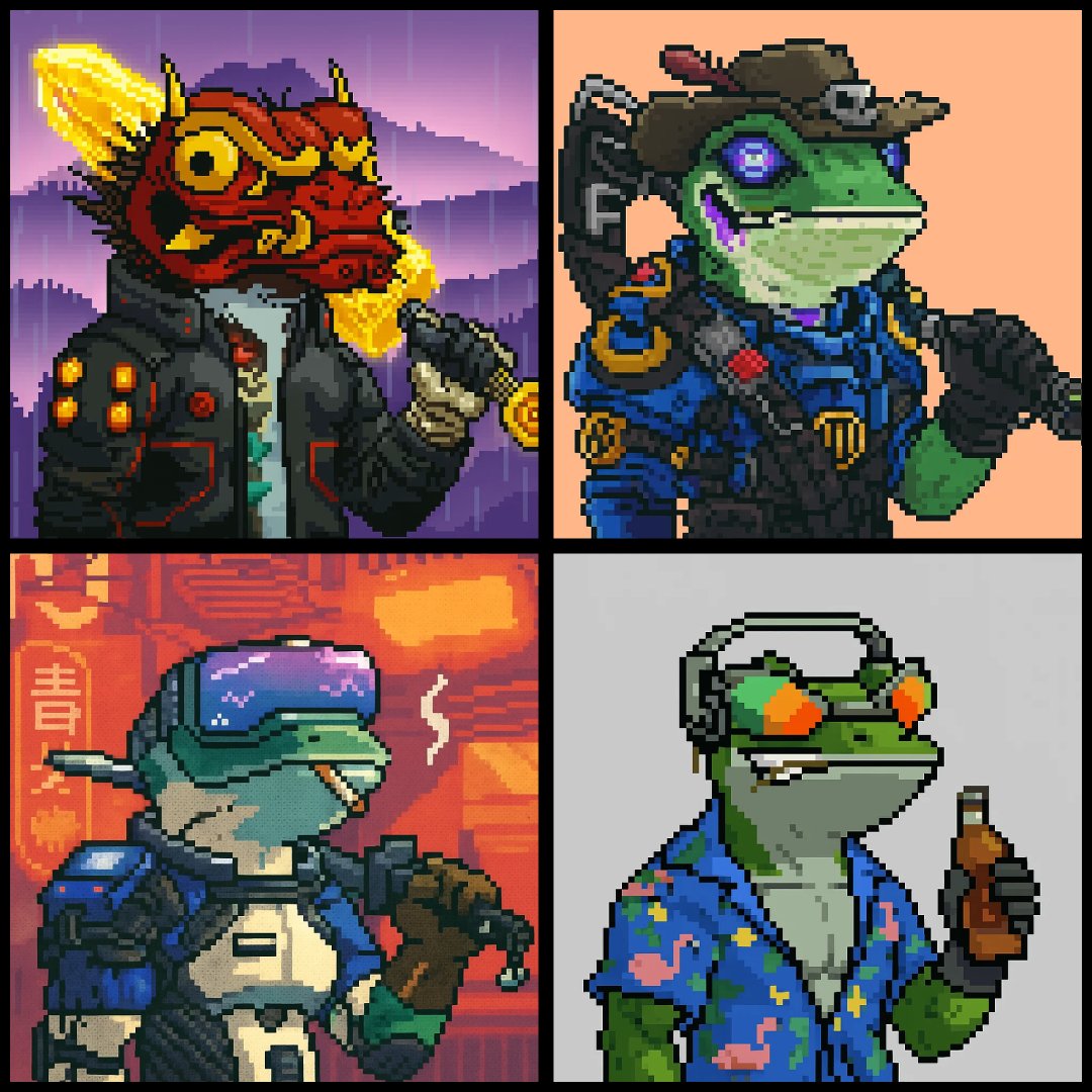 Void (@voidsol_) on Twitter photo gm fam
here's some more <a href="/CyberFrogsNFT/">Cyber Frogs (!FF)</a> pixel art ๐พ
RT + drop your frog NFT below to get it pixelated ๐ gm fam
here's some more <a href="/CyberFrogsNFT/">Cyber Frogs (!FF)</a> pixel art ๐พ
RT + drop your frog NFT below to get it pixelated ๐