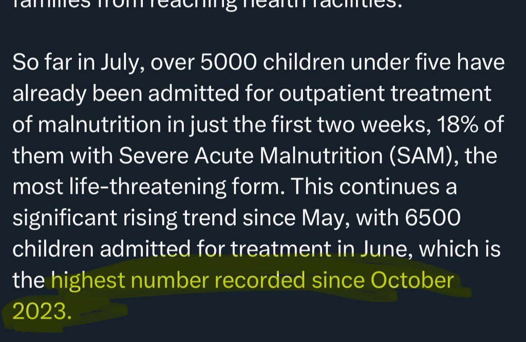 HOW WERE THEY MALNOURISHED IN OCTOBER OF 2023 WHEN THE WAR WAS 3 WEEKS OLD???????????