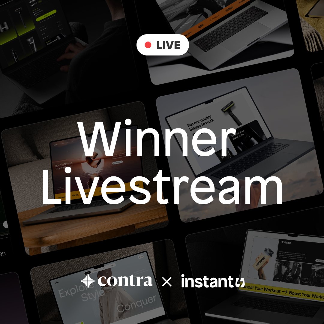 Join us LIVE at 11AM🚨

The <a href="/InstantHQ/">Instant</a> Hackathon winners are about to be revealed!

→ app.venue.live/events/contra/…