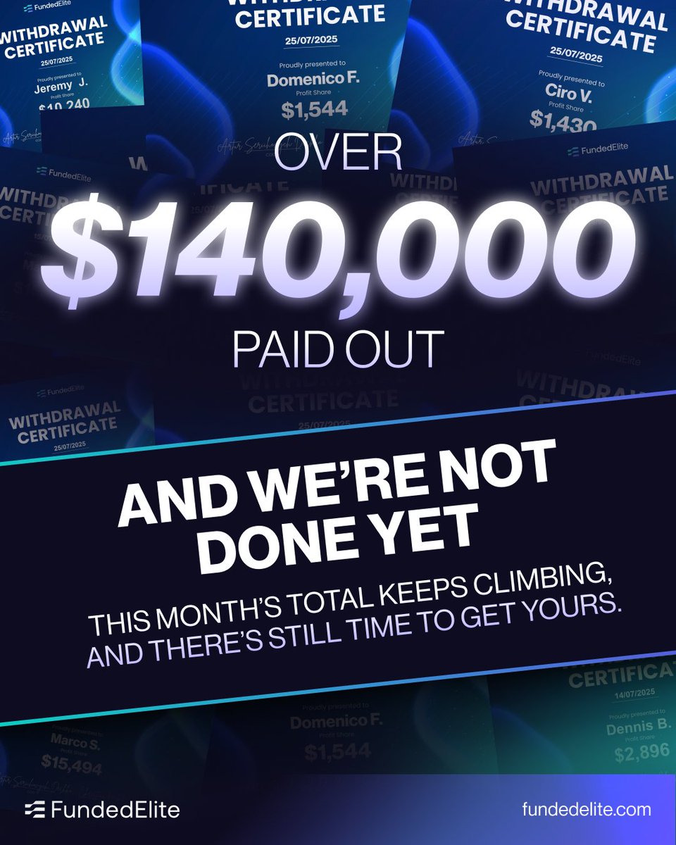 Over $140,000 paid out already this month, and we’re still counting.

Traders are cashing in.

The only question is: when’s your turn?