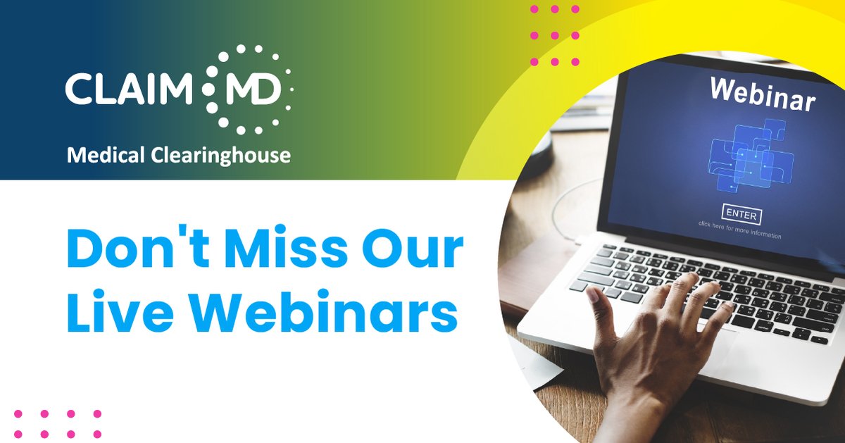 Clearinghouses are evolving, which has big implications for payers and providers.
This live webinar explores the new role of clearinghouses in streamlining workflows and improving visibility across the revenue cycle.

Register now: claim.md/webinar