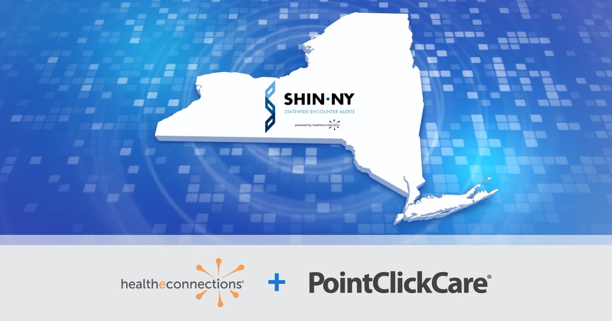 We're honored to have <a href="/PointClickCare/">PointClickCare</a>'s partnership in supporting our newly awarded SHIN-NY Statewide Encounter Alerts contract. This next-generation alerting solution, powered by PointClickCare's proven technology, will revolutionize care coordination for millions across NYS.