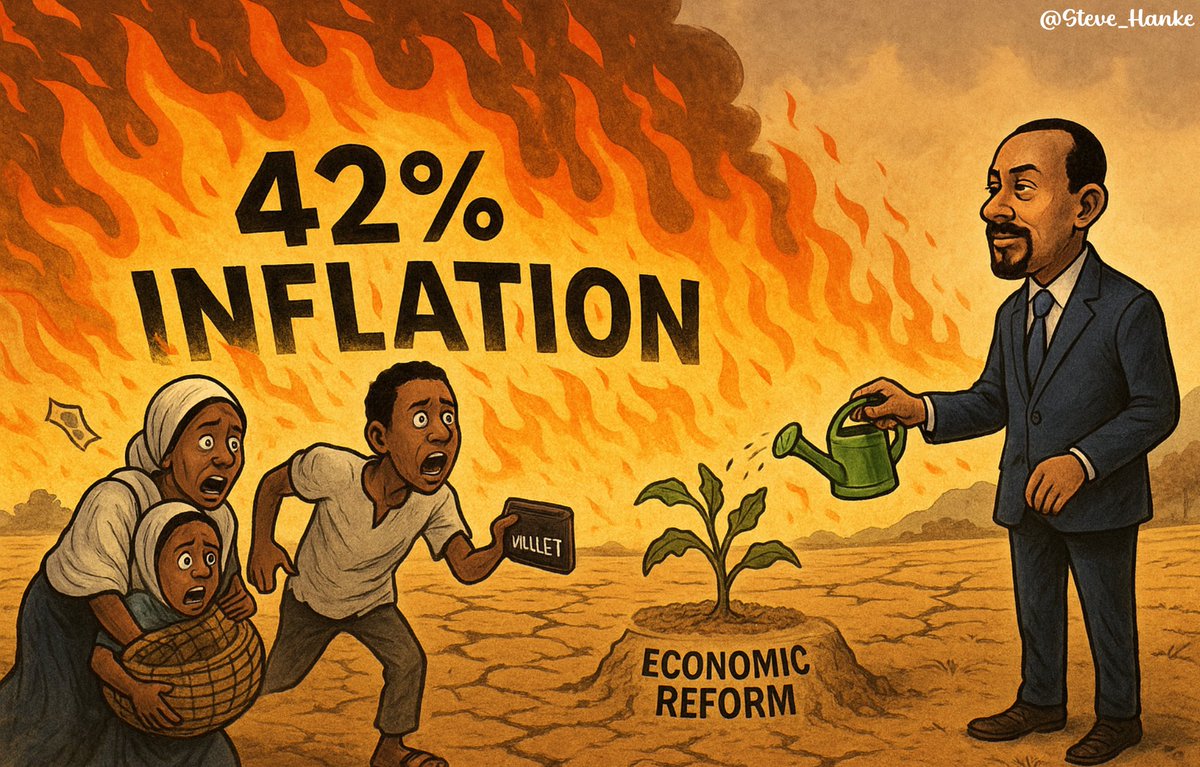 #EthiopaWatch🇪🇹: Ethiopia’s inflation continues to PUNISH Ethiopians.

I measure Ethiopia's inflation at a SCORCHING 42%/yr.

ABIY AHMED ALI = ARROGANT, INCOMPETENT &amp; CORRUPT.