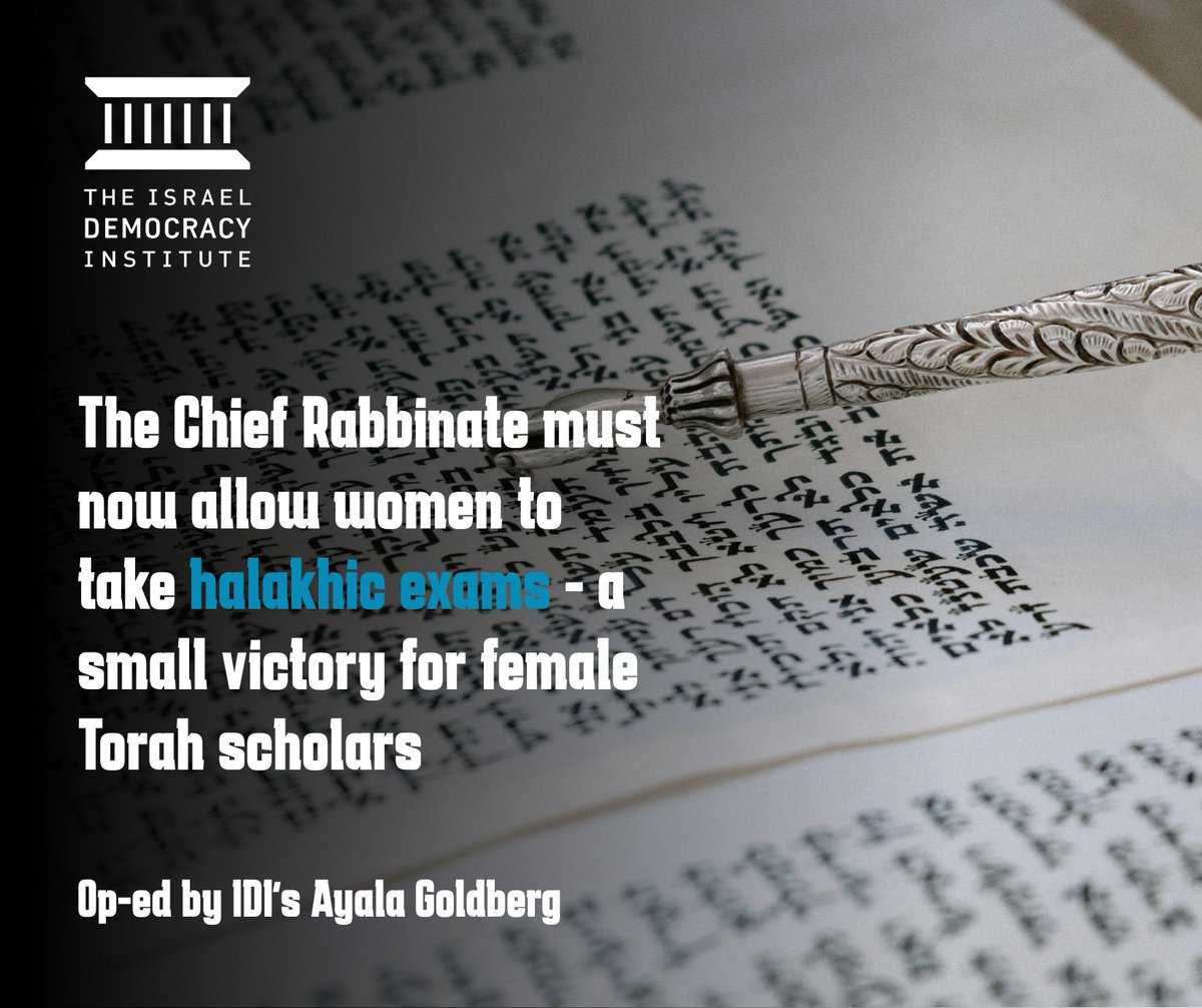 Israel's High Court recently ruled that the Chief Rabbinate must allow women to take the halakhic exams it administers for the purpose of ordaining rabbis. While this does not mean women can be ordained as rabbis in Israel, the certification received upon passing is recognized by