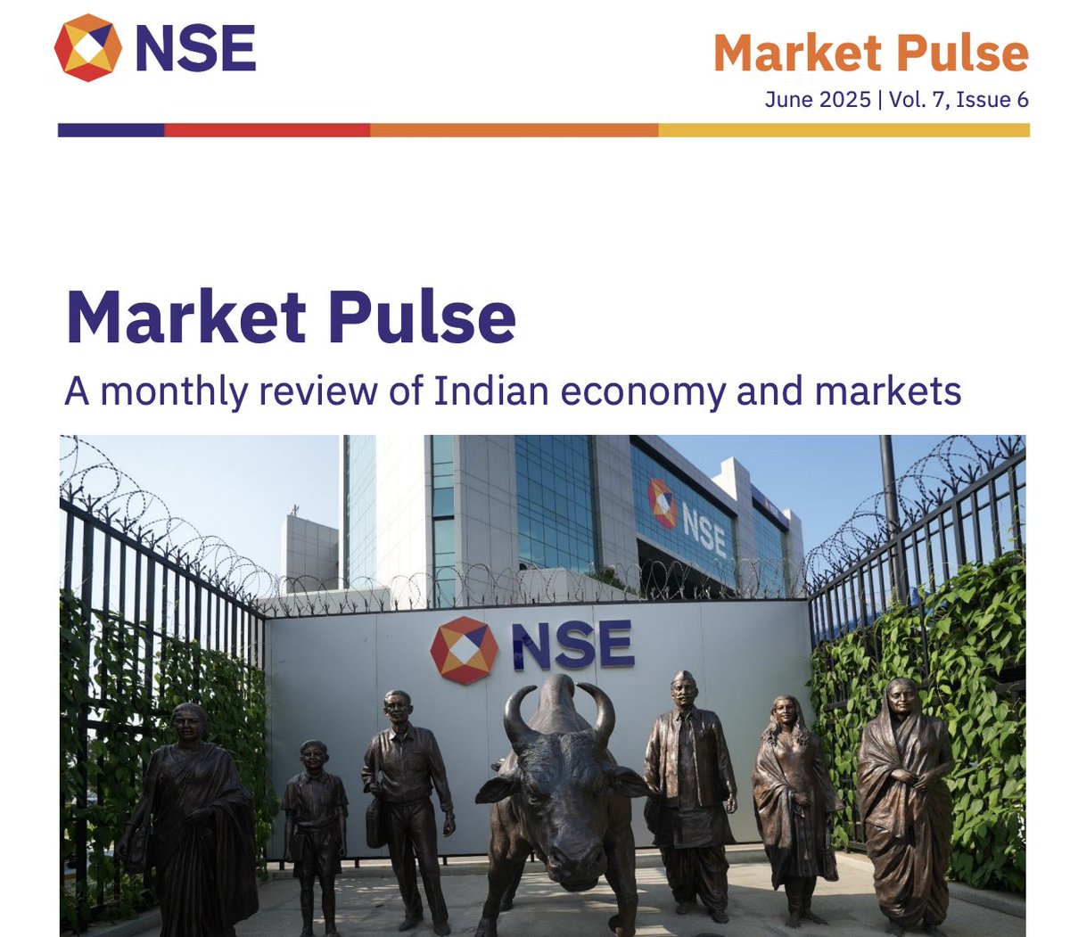 kirubaakaran's tweet photo. Not reading the NSE Pulse report? You’re missing real market insights. Published monthly by NSE, it covers key trading data, participant trends, and much more.
Whether you’re a retail trader or system builder — this is a goldmine of info.
https://t.co/SMG9m9XvJx https://t.co/rOUmjZlguQ