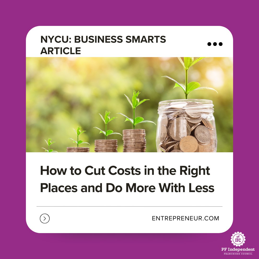 pffranchisee's tweet image. Managing costs as a business owner can be difficult, especially as costs keep rising everywhere. In last week’s News You Can Use newsletter, we included an article that uncovered ways business owners can cut costs. Read the article here: tinyurl.com/2nydybn2 #pfifc #nycu
