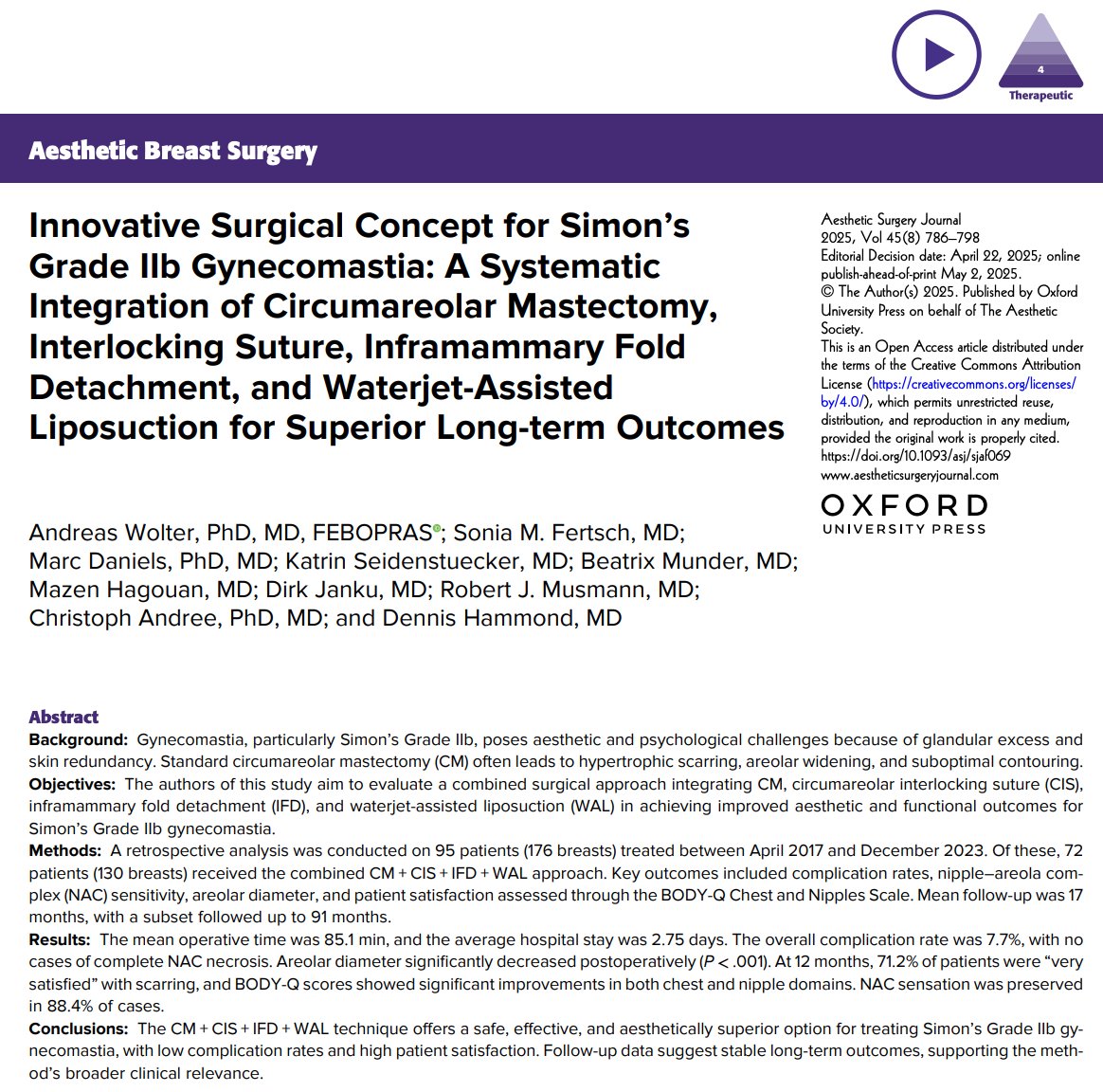 Aesthetic Surgery Journal/ASJ Open Forum tweet media