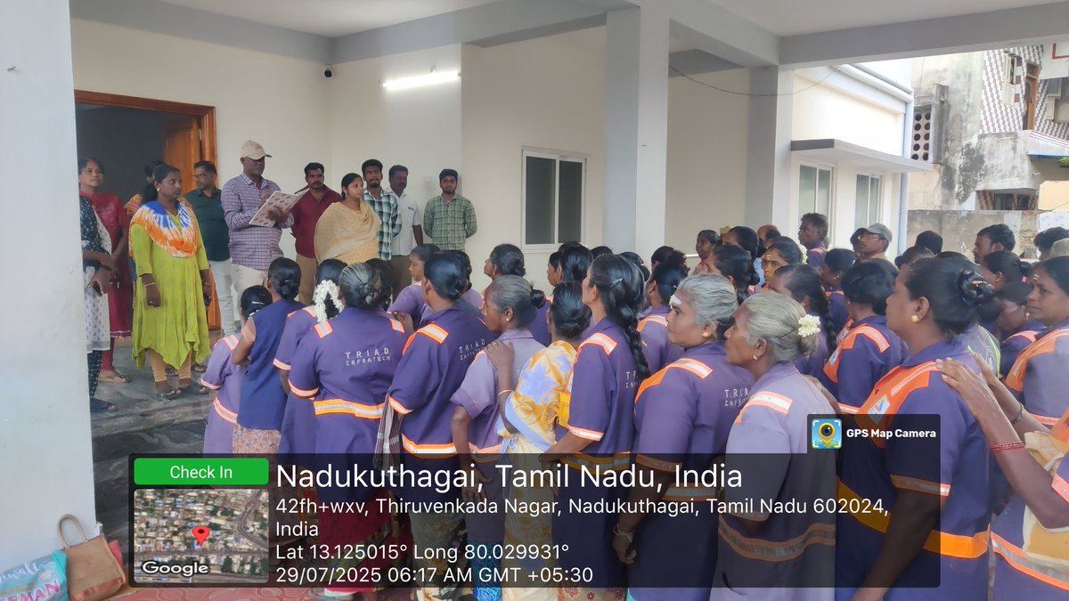 Daily Roll call was undertaken by bio-Metric on Thirunindravur Municipality
<a href="/CMOTamilnadu/">CMOTamilNadu</a> <a href="/KN_NEHRU/">K.N.NEHRU</a> <a href="/MawsTamilNadu/">Municipal Department Government of Tamil Nadu</a> <a href="/TiruvallurCollr/">Collector Tiruvallur</a> <a href="/Chengalpet_PIU/">RDMA Chengalpattu</a> <a href="/CVasanthi2/">C Vasanthi</a> <a href="/SwachhBharatGov/">Swachh Bharat Urban</a> <a href="/RoopaMishra77/">Roopa Mishra</a> <a href="/SwachSurvekshan/">Swachh Survekshan</a>