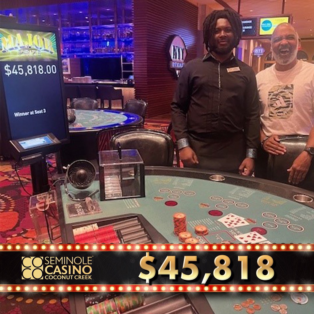 Beginners luck was in the air as this lucky guest hit $45,818 while playing Mississippi Stud for the first time 🍀 He wanted to share this moment with the dealer who taught him how to play 🫶 #WinBig #Coco #Casino #Poker #TableGames