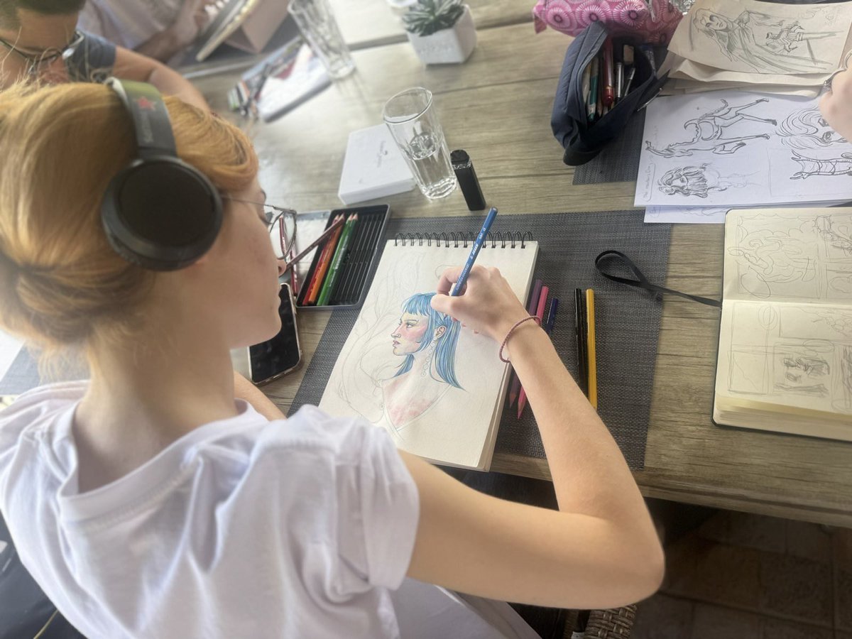 Hosted by Klub likovnih umetnika Raška škol, the workshop focused on a shared theme: Reconciliation. 🤝🕊️

Through storytelling, collaboration, and cultural exchange, these artists are shaping a more connected region.