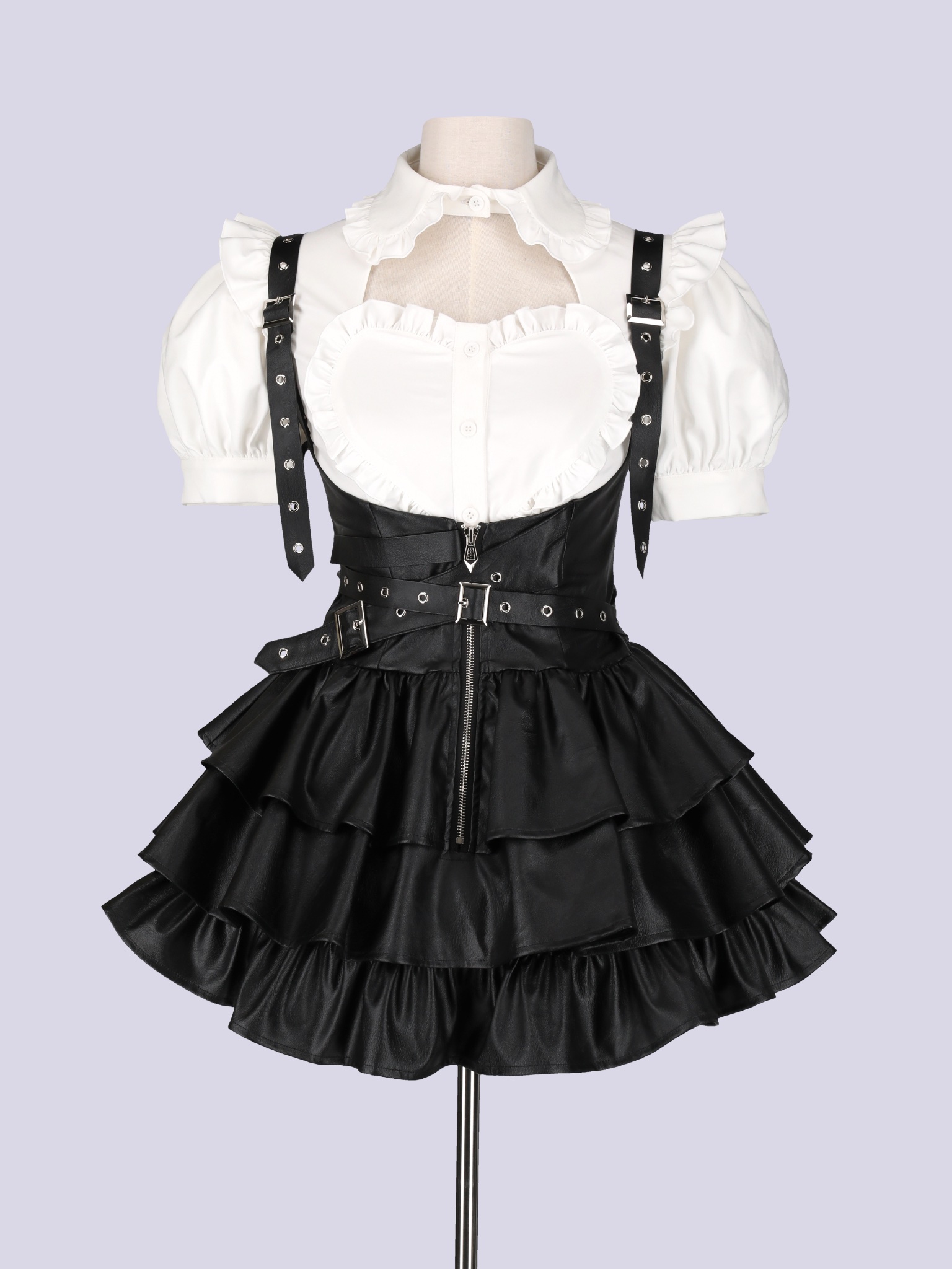 Qooza レザーワンピース ONE PIECE × QOOZA / PERONA FAUX LEATHER DRESS（Q0036） - QOOZA