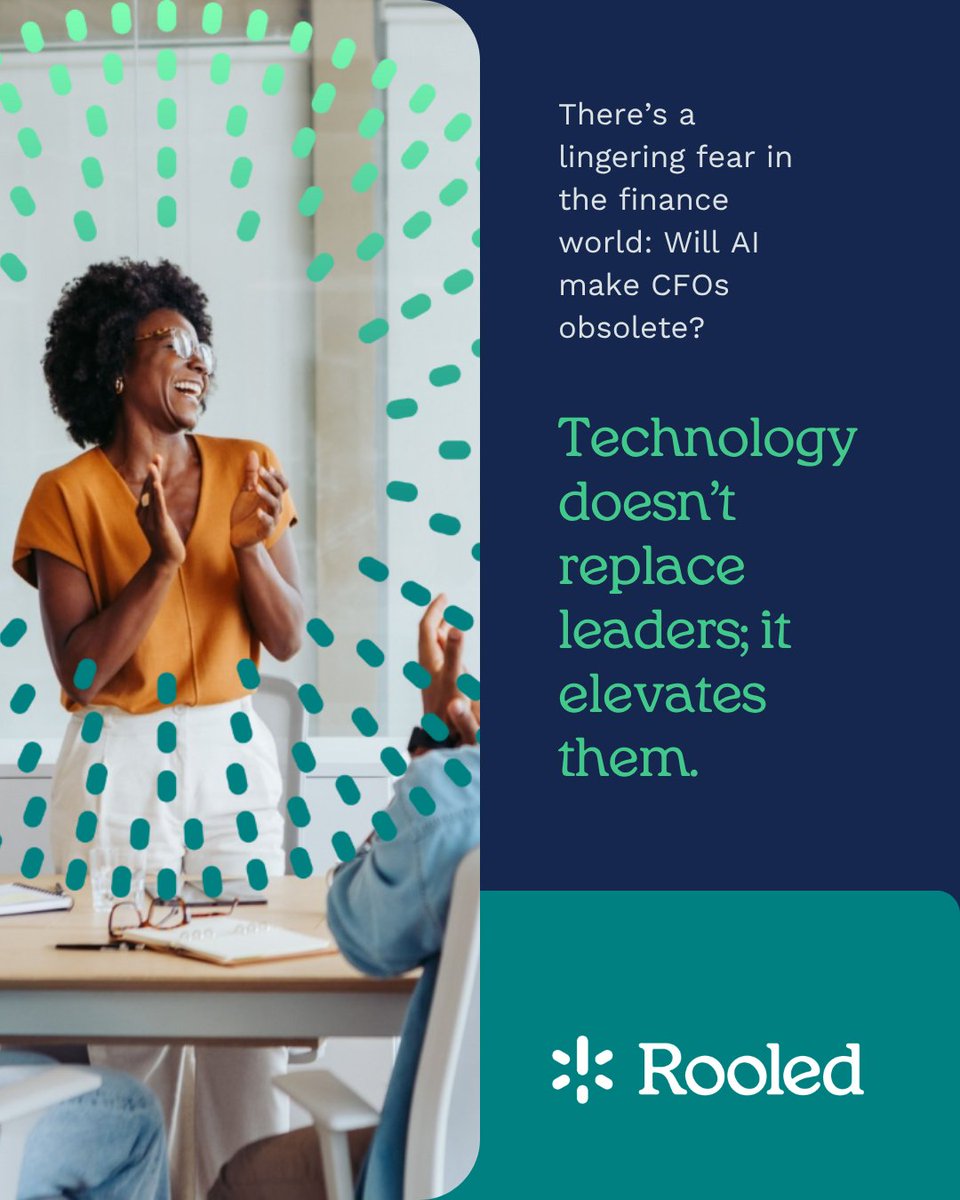 AI won’t replace CFOs—it’ll make them unstoppable. The best finance leaders use AI to automate grunt work and focus on strategy. Ready to transform your role? Book your free consultation with Rooled today.

LINK: ow.ly/591h50Ww4O6
#Startup #AI