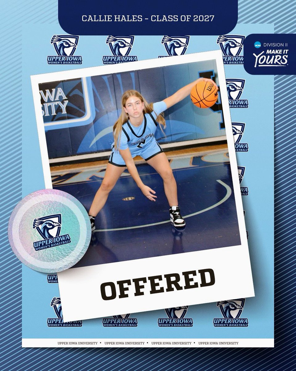 Callie Hales (@bigtimebucket) on Twitter photo After a great visit, I’m excited to have received an offer from <a href="/UIU_WBB/">Upper Iowa Women's Basketball</a>! Thank you for the opportunity! <a href="/Coach_Maass/">Justin Maass</a> <a href="/CoachB_Griff/">Bridgette Griffin</a> <a href="/LadyPurePrep/">Pure Prep GBB</a> After a great visit, I’m excited to have received an offer from <a href="/UIU_WBB/">Upper Iowa Women's Basketball</a>! Thank you for the opportunity! <a href="/Coach_Maass/">Justin Maass</a> <a href="/CoachB_Griff/">Bridgette Griffin</a> <a href="/LadyPurePrep/">Pure Prep GBB</a>
