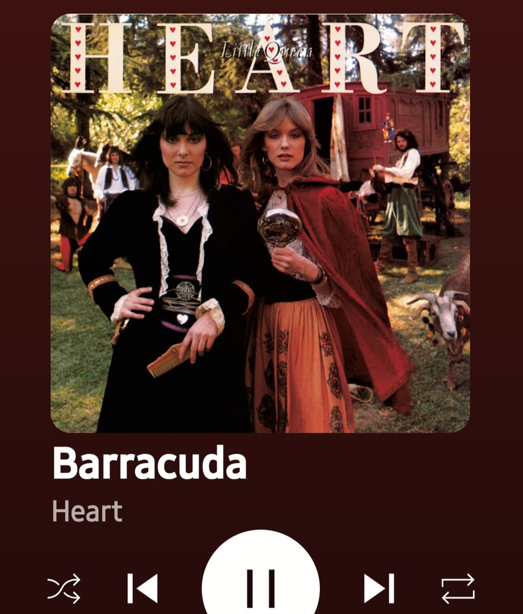 "If the real thing don't do the trick"
Here comes the Wilson sisters with Barracuda...🔥🎸

Do you play it or skip?