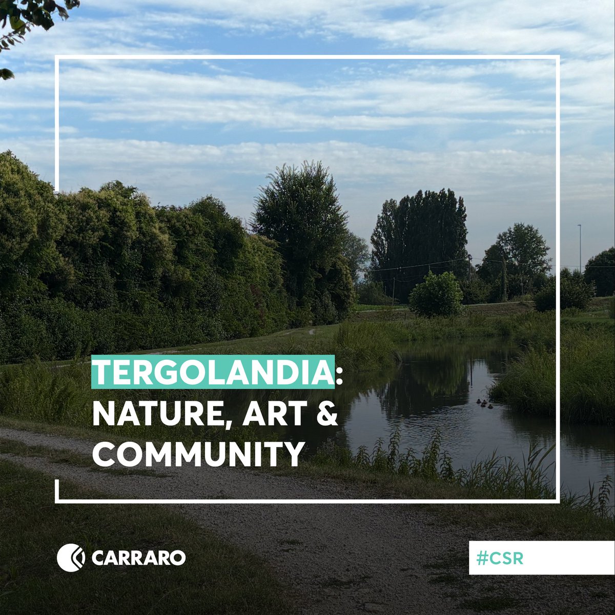 TweetCarraro's tweet photo. Carraro renews its support for #Tergolandia! 🌳 A valuable natural and artistic park for the Campodarsego community. We contribute to the care of a space that blends culture and nature. https://t.co/bsPoDL5Gs7