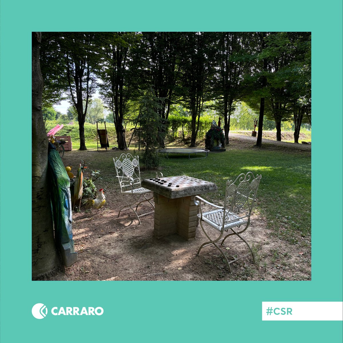 TweetCarraro's tweet photo. Carraro renews its support for #Tergolandia! 🌳 A valuable natural and artistic park for the Campodarsego community. We contribute to the care of a space that blends culture and nature. https://t.co/bsPoDL5Gs7