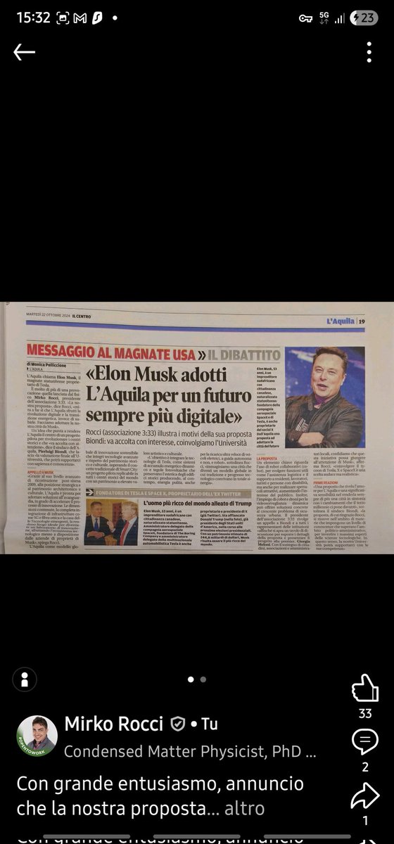 mirko_rocci's tweet photo. @elonmusk Adopt L’Aquila!
Check out my proposal for your technological adoption of our city.
It’s now or never!
@andst7
#italy https://t.co/FU4WgvU9kT