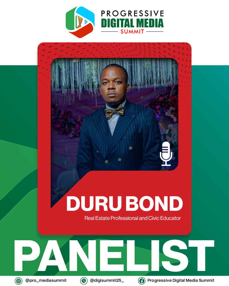 We're pleased to announce Duru Bond, a distinguished Real Estate Professional and Civic Educator, as a panelist at #DigiMediaSummit2025, bringing valuable experience to the discussion.