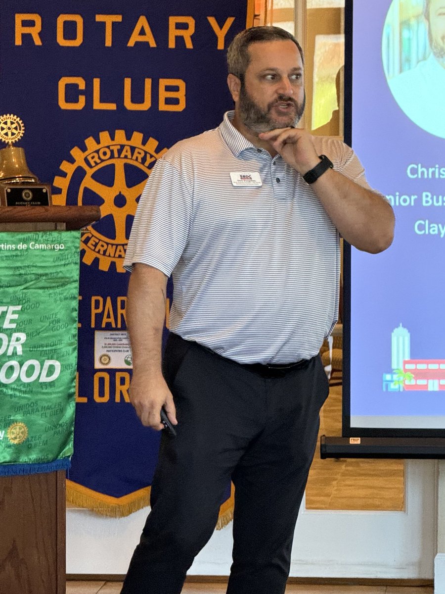 RotaryOPSunrise's tweet image. Big thanks to Chris Evangelista from the SBDC for opening eyes on how to start or grow your biz—and even launch a nonprofit! For more info, email Chris at c.evangelista@unf.edu
#RotaryOPSunrise #BizSupport #NonProfitHelp #SBDC #CommunityImpact