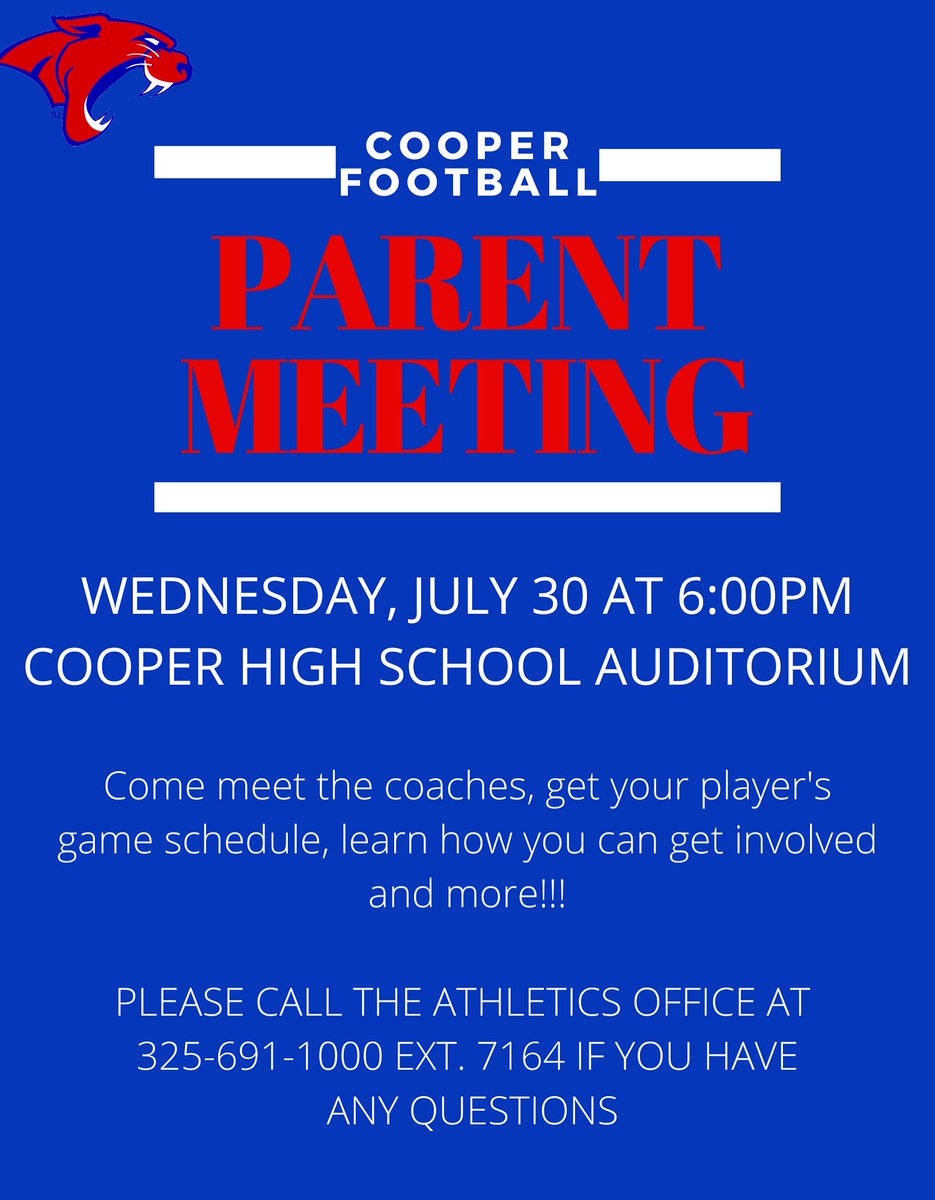 Abilene Cooper Athletic Booster Club, Inc. (@cooper_boosters) on Twitter photo 