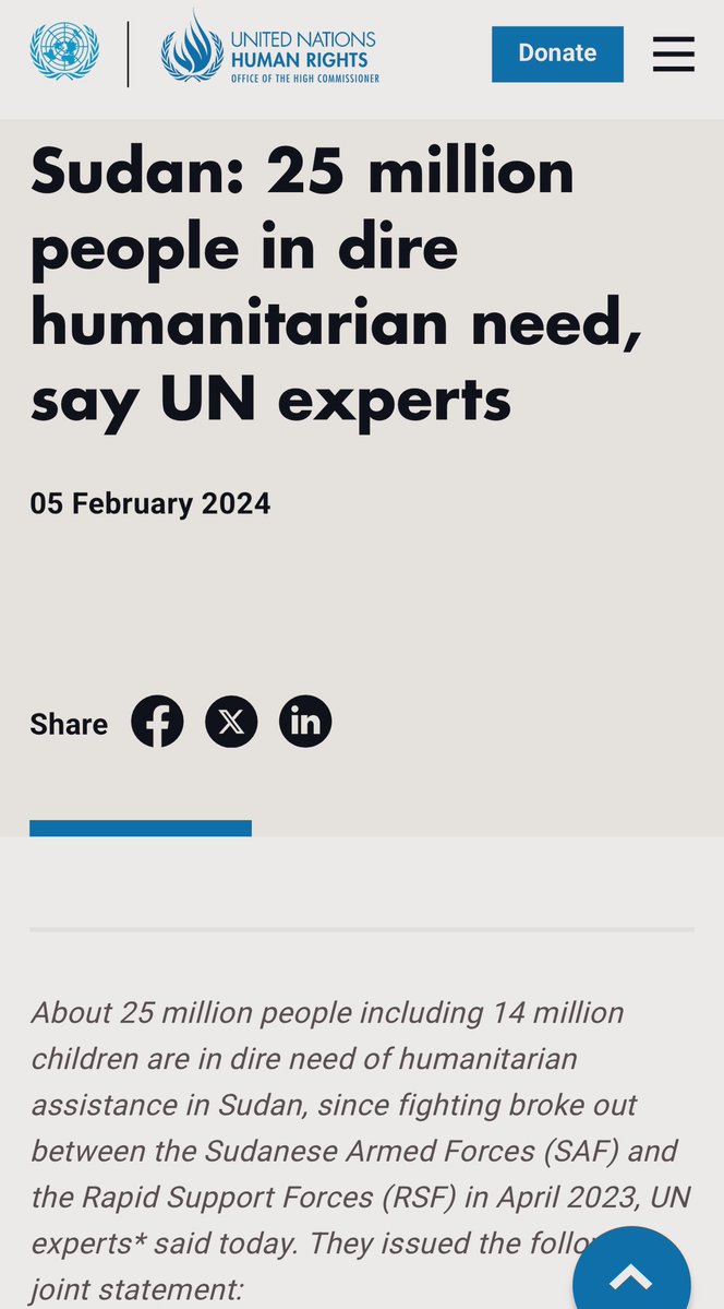 There are 25 million people in Sudan facing real starvation, yet no one seems to care. No food trucks are waiting, no Arab country is sending aid, no airdrops, and no front-page headlines—because Israel isn’t involved.