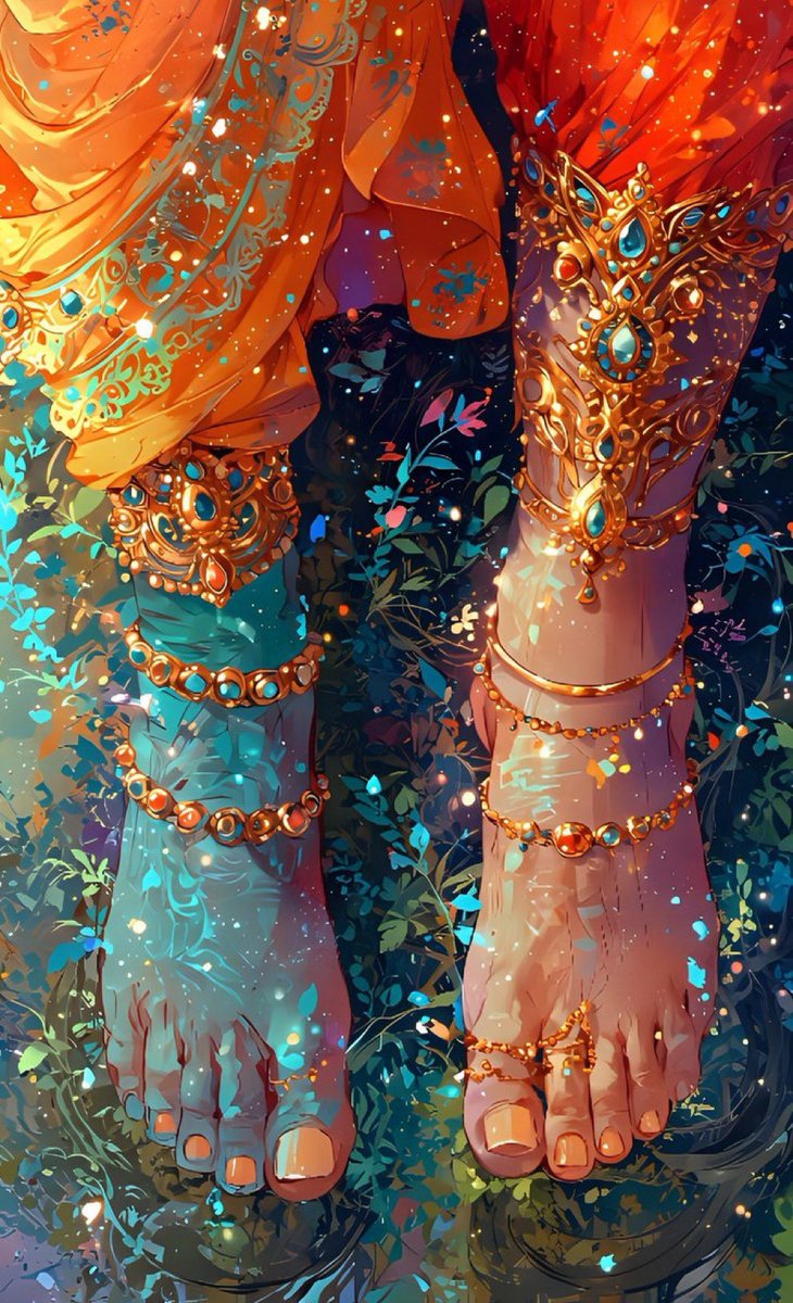 Touch Krishna's feet with this 🙌 emoji