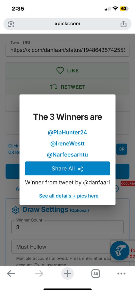 Danfaari (@danfaari) on Twitter photo Congrats Winners:
<a href="/PipHunter24/">PipHunter24</a>
<a href="/IreneWestt/">Irene</a>
<a href="/Narfeesarhtu/">narphiisarhπ©Ά</a>
xpickr.com/draw/175379612β¦
Check your dm on how to redeem your accounts. Congrats Winners:
<a href="/PipHunter24/">PipHunter24</a>
<a href="/IreneWestt/">Irene</a>
<a href="/Narfeesarhtu/">narphiisarhπ©Ά</a>
xpickr.com/draw/175379612β¦
Check your dm on how to redeem your accounts.