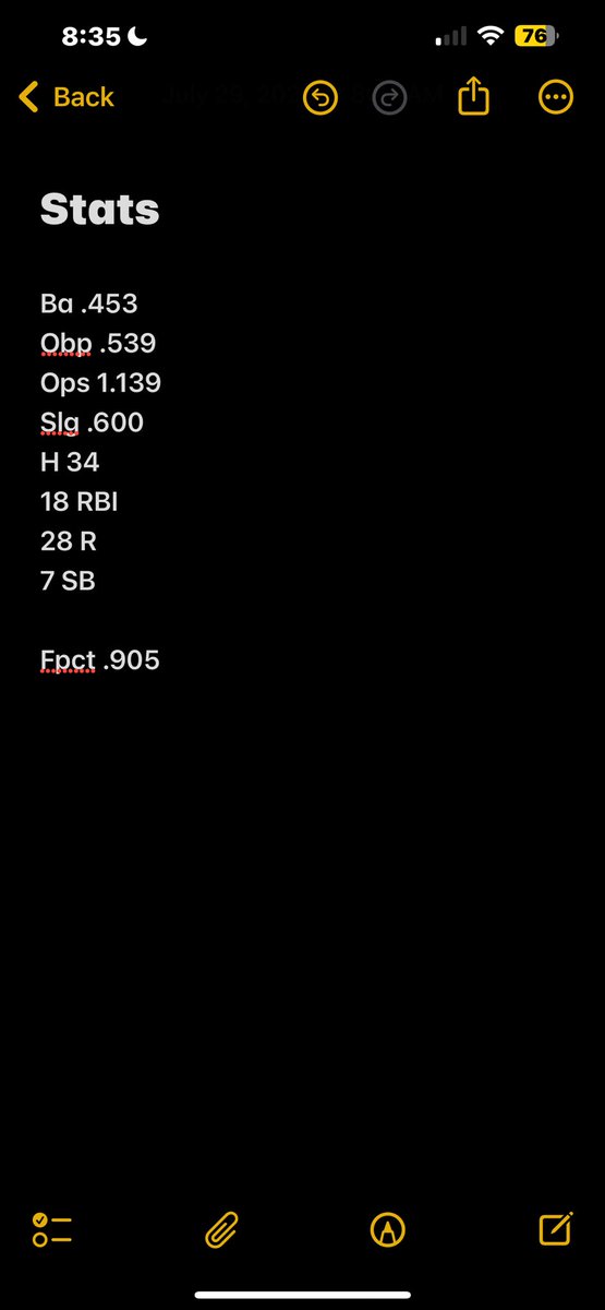 As my summer season comes to a final, I would love to thank all of the coaches and teammates who pushed me to be a better player! Heres my summer stats! <a href="/SCCBobcats1/">SCC Bobcat Softball</a> <a href="/jccc_softball/">JCCC Softball</a> <a href="/SEMOsoftball/">SEMO Softball</a> <a href="/EState_Softball/">Emporia State Softball</a> <a href="/USFCougarsSB/">USF Softball</a> <a href="/WayneStateSB/">Wayne State Softball</a> <a href="/Raven_Softball/">Benedictine Softball</a> <a href="/ICladybluesSB/">Illinois College SB</a>