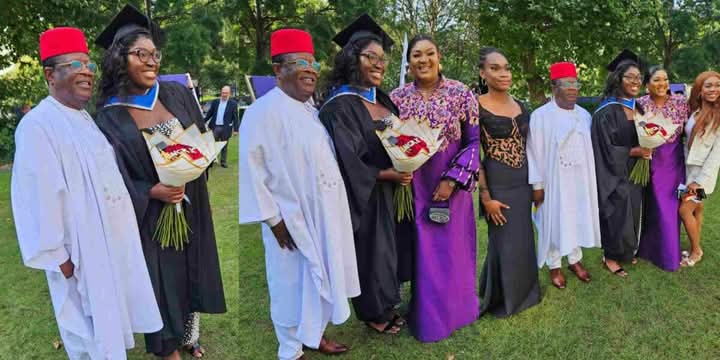 undergragra's tweet photo. David Umahi’s Daughter Graduates with First-Class Honours in Robotics Engineering from UK University. https://t.co/i6d69VfR0T