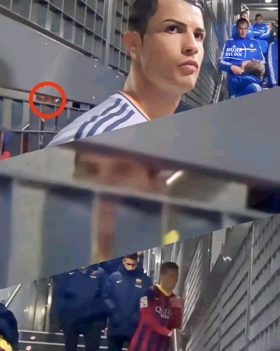 NO LO PUDO EVITAR 😮‍💨
Cómo olvidar el día que Messi 🇦🇷 espió a Cristiano Ronaldo 🇵🇹