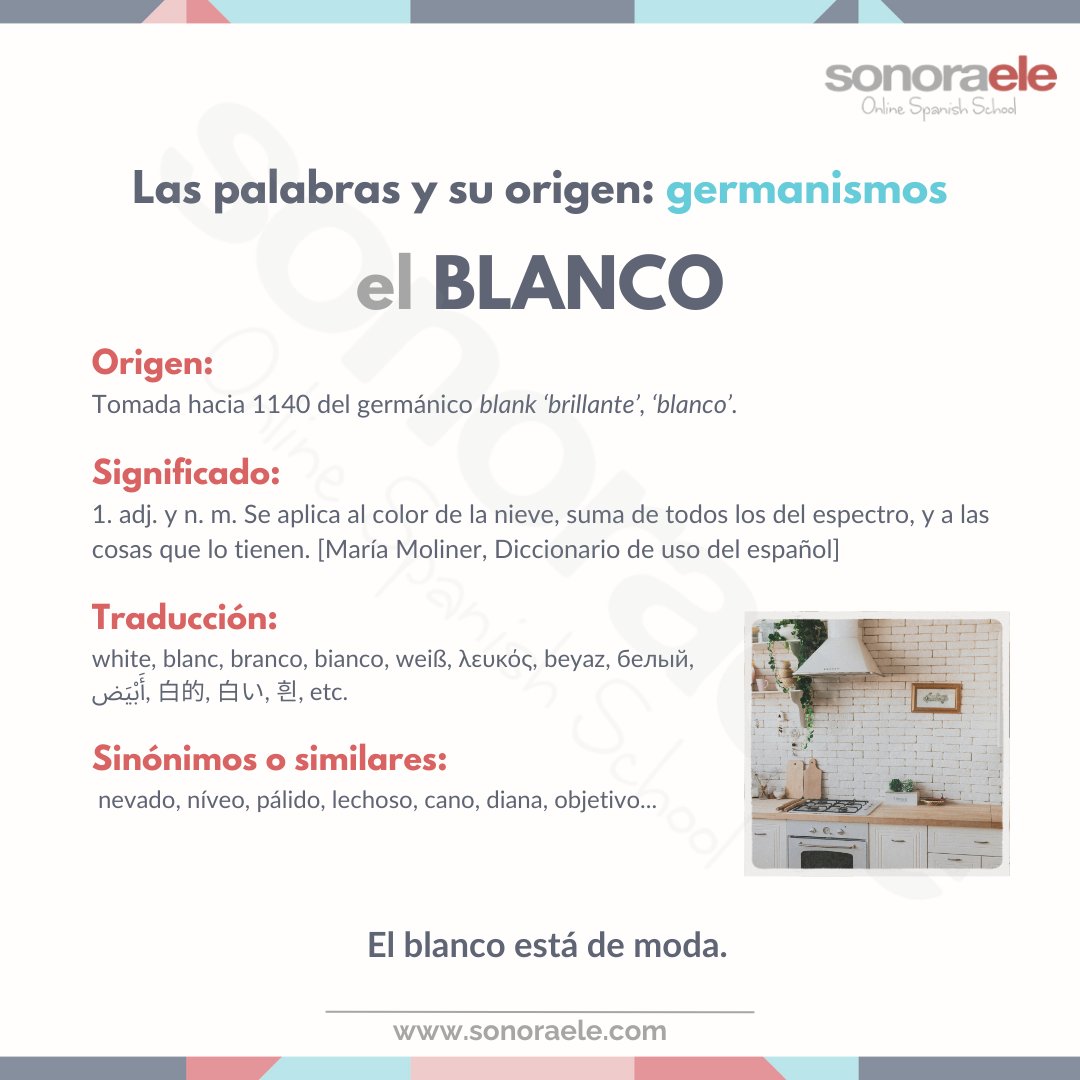 SonoraELE's tweet photo. 🔎 Pasar la noche en blanco, dar en el blanco, quedarse en blanco… Un color no tan sencillo como podría parecer, ¡está lleno de matices y aparece en un montón de expresiones!
Nueva entrada👉 https://t.co/bGYNzqrmqL
#español #expresionesenespañol #spanishvocabulary #spanish https://t.co/l4r4JkUjjE