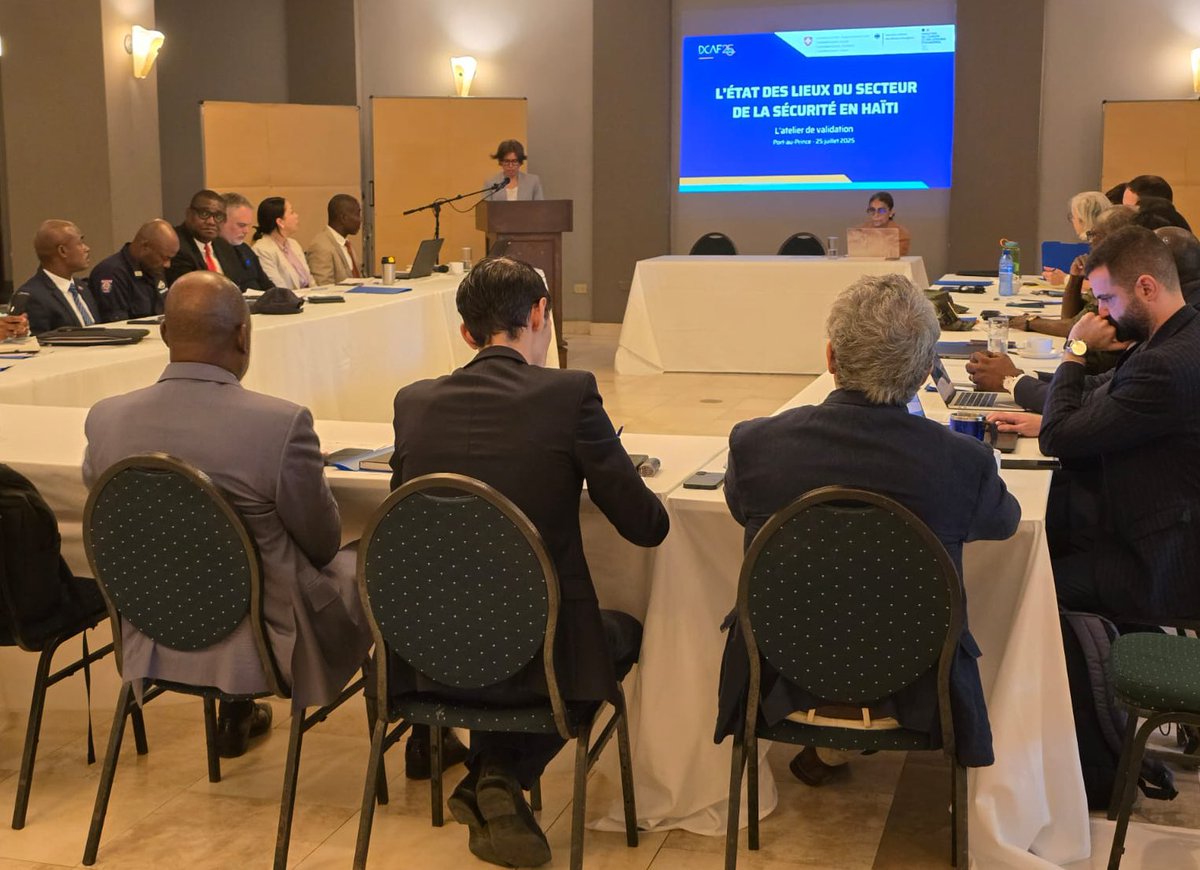 Even in the midst of the security crisis facing Port-au-Prince, there’s strong interest in reflecting on security sector governance and its challenges.
This was evident at DCAF’s workshop with key national and international partners. <a href="/SwissDevCoop/">Swiss Development and Cooperation</a> @FranceDiplo <a href="/GermanyDiplo/">GermanForeignOffice</a>.