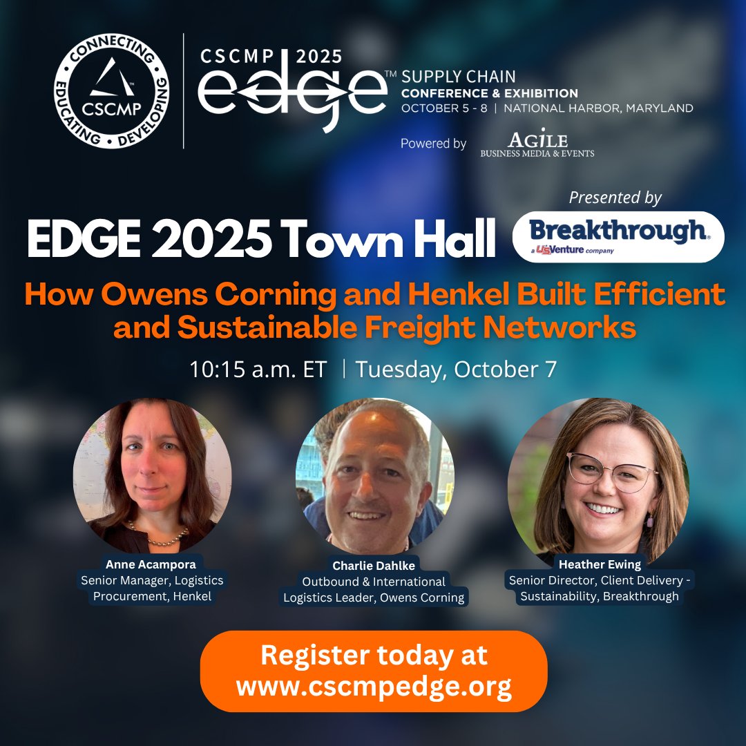 CSCMPEDGE's tweet image. ⚡️ Innovation. Strategy. Connections.
EDGE 2025 is where it all happens—are you in?
Save $400 now with code ACTFAST400
🔗 cscmpedge.org/website/81276/…