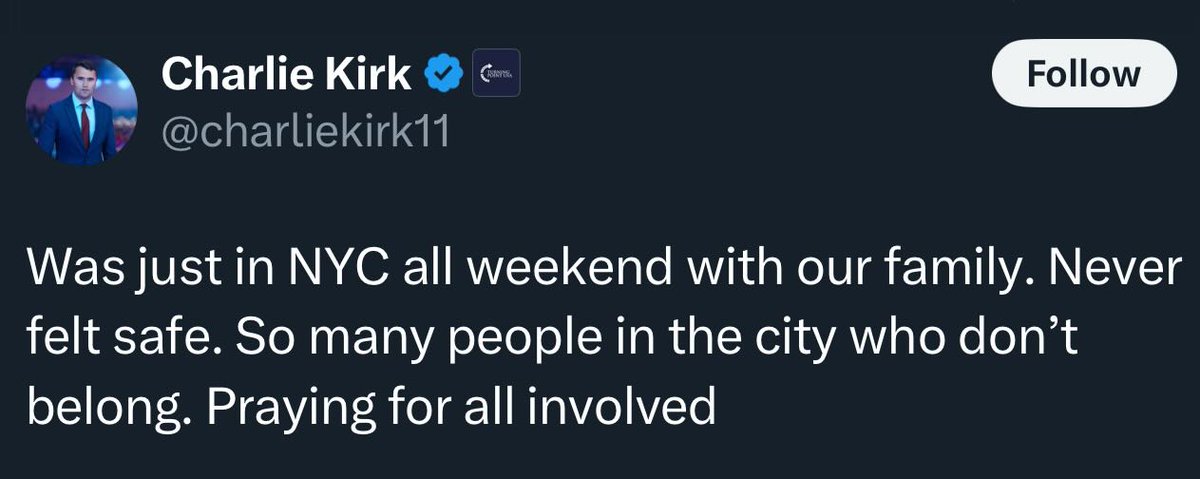 2 weeks ago, I had to take a train from Philly to NYC that arrived at Penn Station about 3 AM. I walked down 8th Ave to eat at an all night McDonalds. At no time did I feel unsafe and I was lugging my suitcase. The only people who don't belong in our society are racists &amp; bigots.