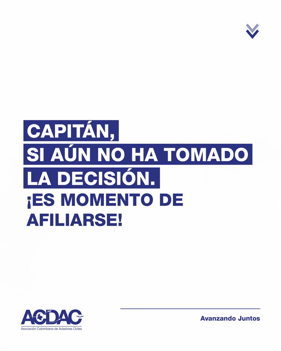 ACDAC (@acdac1) on Twitter photo ✈️ ACDAC no solo te representa. Te protege, te conecta y te acompaña. ¡Afíliate Capitán!
📲 315 311 6382
✈️ acdac.org
📩 acdac@acdac.org
#ACDACAvanzandoJuntos #PilotosColombianos #AsociacionDePilotos #SeguridadAerea #AfíliateACDAC ✈️ ACDAC no solo te representa. Te protege, te conecta y te acompaña. ¡Afíliate Capitán!
📲 315 311 6382
✈️ acdac.org
📩 acdac@acdac.org
#ACDACAvanzandoJuntos #PilotosColombianos #AsociacionDePilotos #SeguridadAerea #AfíliateACDAC