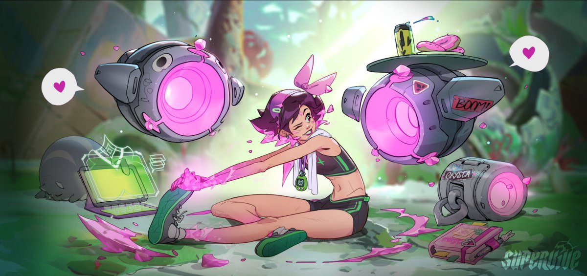 Dashi (@dashiana) on Twitter photo An illustration I did for the release of one of my favorite <a href="/playSUPERVIVE/">SUPERVIVE</a> characters I've gotten to design for the game; Crysta! Thank you to <a href="/KevinLM_art/">Kevin Le Moigne</a> for the beautiful backdrop, <a href="/LokkenArt/">Joshua Brian Smith</a> for art direction and <a href="/julie_lafeuille/">Julie Lafeuille</a> for the cute sticker designs! ๐ An illustration I did for the release of one of my favorite <a href="/playSUPERVIVE/">SUPERVIVE</a> characters I've gotten to design for the game; Crysta! Thank you to <a href="/KevinLM_art/">Kevin Le Moigne</a> for the beautiful backdrop, <a href="/LokkenArt/">Joshua Brian Smith</a> for art direction and <a href="/julie_lafeuille/">Julie Lafeuille</a> for the cute sticker designs! ๐