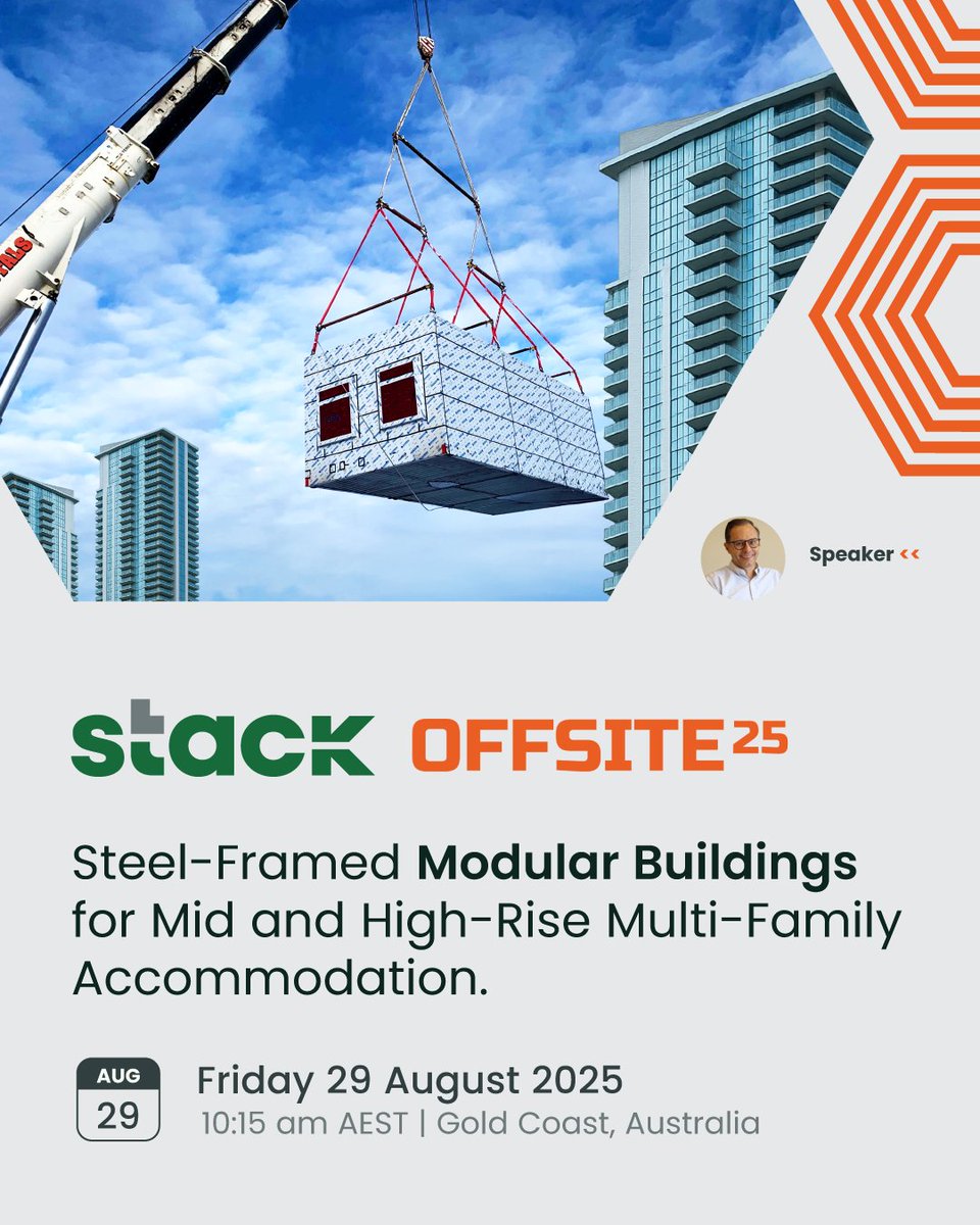 stackmodular's tweet image. Exciting news! 📢 Stack Modular is set to join Australia’s leading voices in modular construction at Offsite 2025 this August.
#StackModular #Offsite2025 #ModularConstruction #OffsiteAustralia