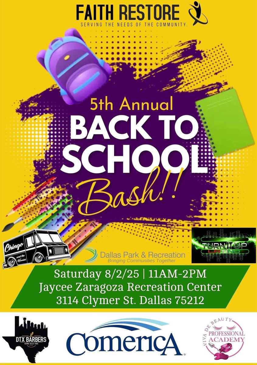 SES Parents, There are some great community events coming up over the next few weekends all around Dallas. Big thanks to all the awesome partners, local businesses, sponsors, and non-profits who are stepping up to support our students and families. <a href="/SeagovilleVT/">Seagoville Vertical Team</a> <a href="/Region1DISD/">Dallas ISD Region I</a>