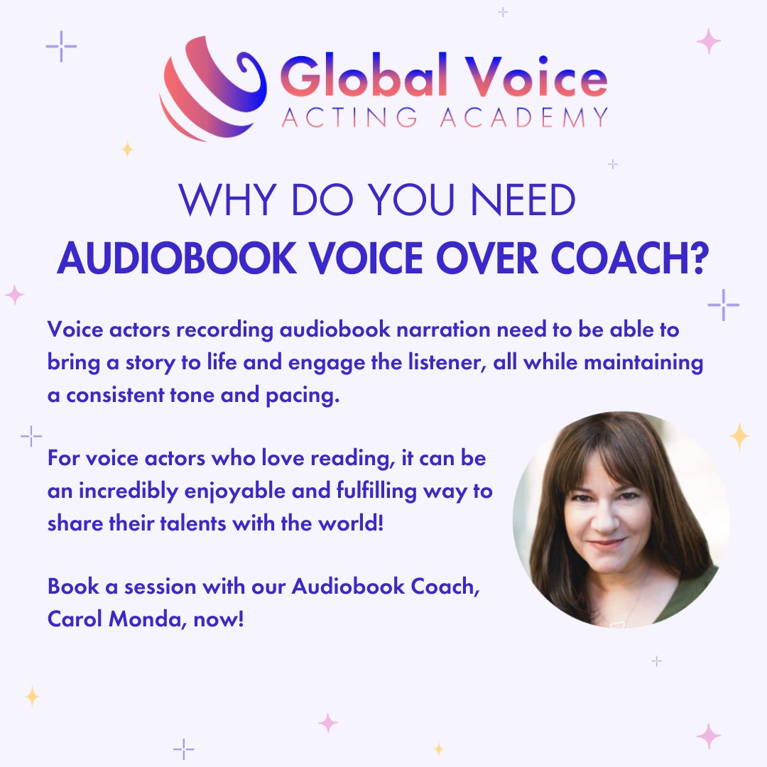 Audiobook voiceover is exploding!

Not sure where to start? How about with a coaching session!

🔗 bit.ly/audiobook-coac…

#VO #VoiceOver #Audiobooks #AudiobookVO