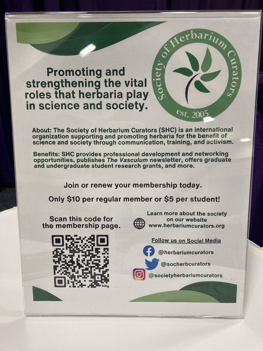 Society of Herbarium Curators tweet media