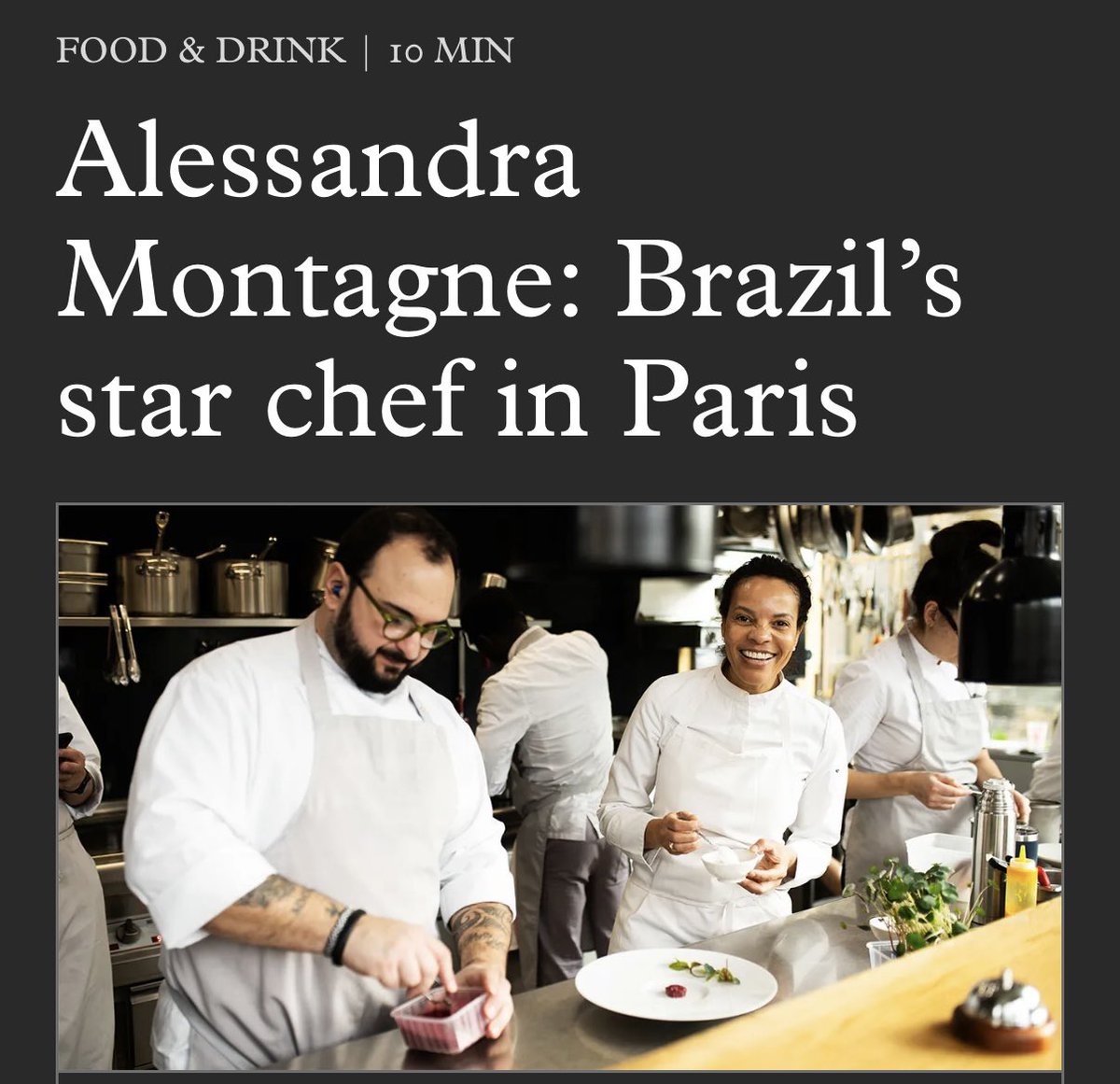 🇧🇷🇫🇷🥘🍴🥗 Listen to my interview with Brazil’s star chef in Paris - Alessandra Montagne - she’s behind Nosso and Tempero (plus exciting new ventures later in the year) ✨💚💛💙✨

monocle.com/radio/shows/th…