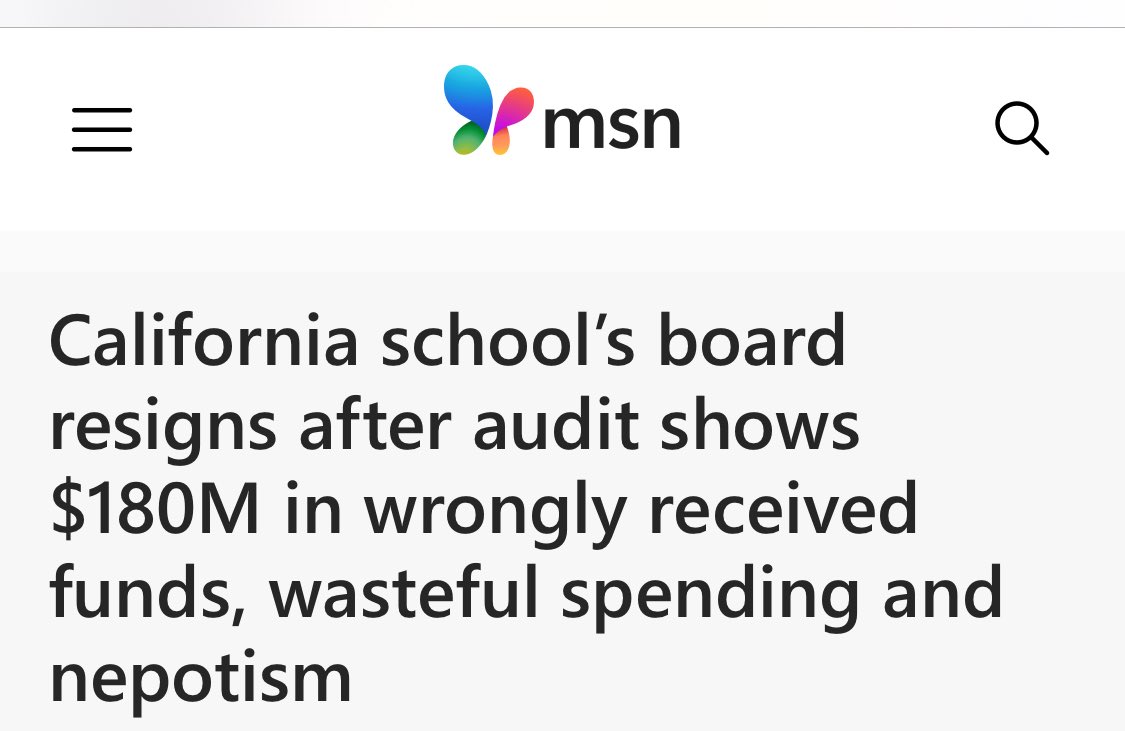 California grifters: An entire Sacramento charter school board just resigned after a blistering state audit found $180 million in bogus taxpayer funding. Fake students. Six-figure jobs for relatives. Luxury travel on your dime. All for an adult school supposedly teaching English